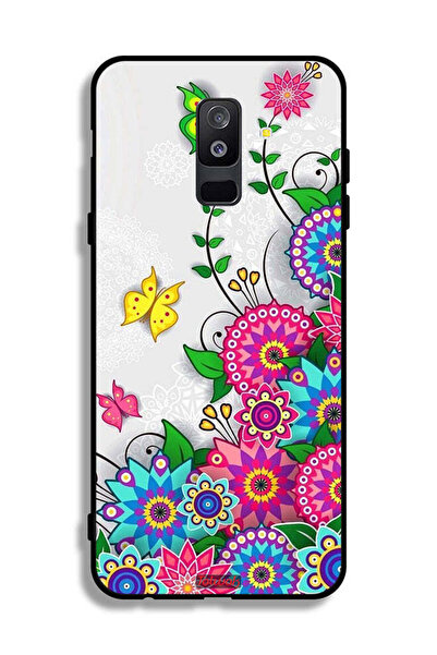 Tolwak غطاء حماية لهاتف Samsung Galaxy A6 Plus (2018) - زهور ماندالا