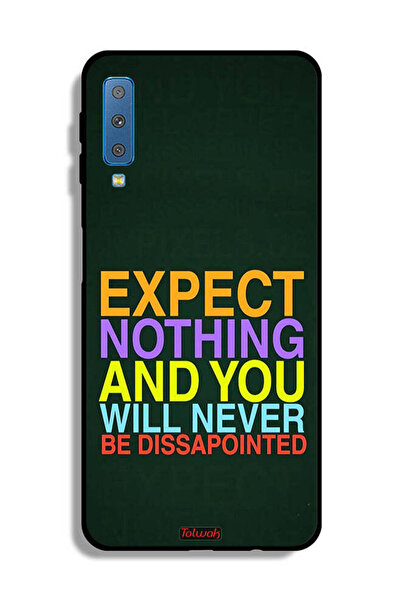 Tolwak Samsung Galaxy A7 (2018) Protective Case Cover Expect Nothing And You ...