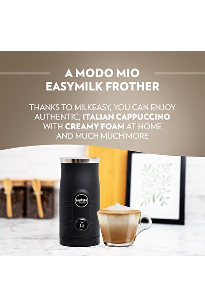 LavAzza A Modo Mio Milk Easy Frother, For Milk-based Recipe, Black