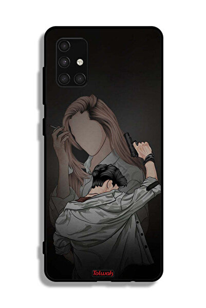 Tolwak غطاء حماية لهاتف سامسونج جالاكسي A71 4G عصابة الزوجين