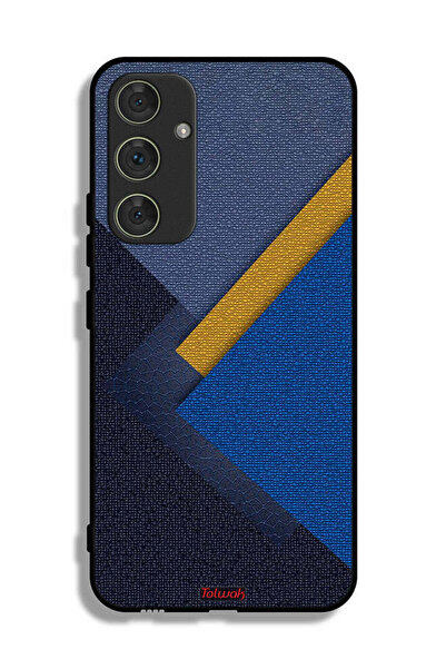 Tolwak غطاء حماية لهاتف سامسونج جالاكسي A54 5G بنقشة مثلثات جلدية