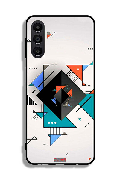 Tolwak غطاء حماية لهاتف سامسونج جالاكسي A04s بأشكال مربعة ومثلثة ونمط تجريدي