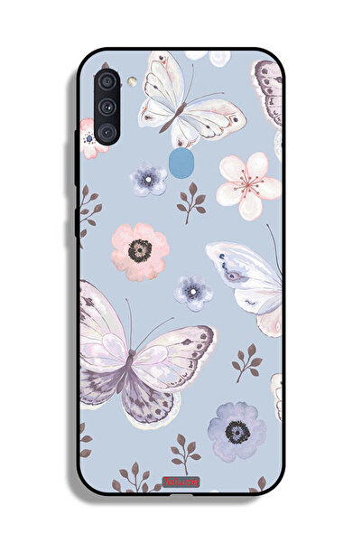 Tolwak Samsung Galaxy A11 Protective Case Cover Butterflies And Flowers