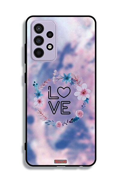 Tolwak غطاء حماية لهاتف سامسونج جالكسي A52 بتصميم خاتم الحب بين الزهور