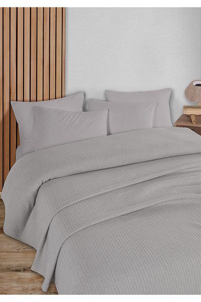 HomeBerry Mystic Light Lilac Plum Single Pique Set 160 X 230 cm