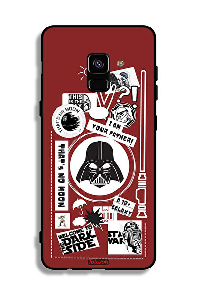 Tolwak غطاء حماية لهاتف Samsung Galaxy A8 Plus (2018) ملصق Welcome To The Dar...