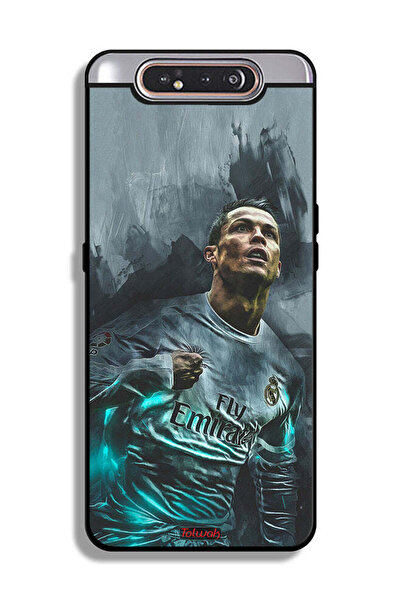 Tolwak غطاء حماية لهاتف سامسونج جالكسي A80 برسومات كريستيانو رونالدو
