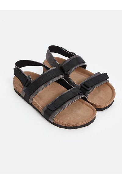 LC Waikiki Black Velcro Men's Sandals