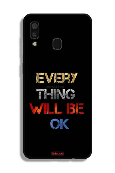 Tolwak غطاء حماية لهاتف Samsung Galaxy A20 كل شيء سيكون على ما يرام
