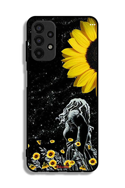 Tolwak Samsung Galaxy A13 4G Protective Case Cover Girl Look At Moon Art
