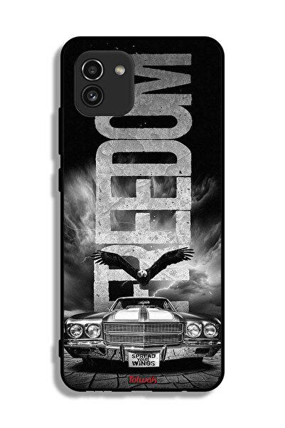 Tolwak غطاء حماية لهاتف Samsung Galaxy A03 بتصميم Freedom Art