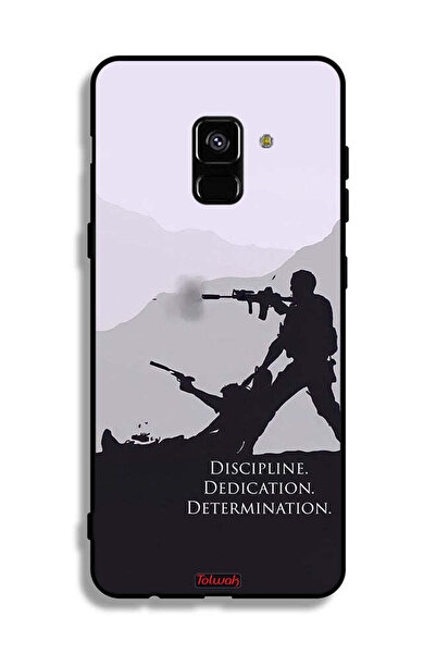 Tolwak غطاء حماية لهاتف Samsung Galaxy A8 Plus (2018) بتصميم "الانضباط والتفا...