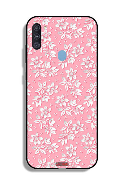 Tolwak Samsung Galaxy A11 Protective Case Cover Flowers Background Pattern