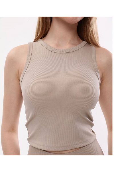 Ozy Fashion Basic Long Undershirt with Ribbed Strap