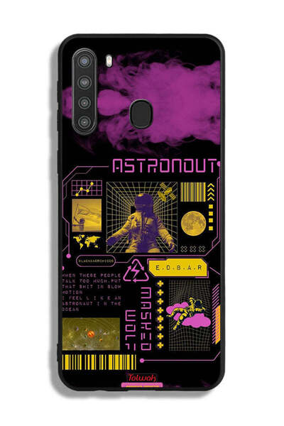 Tolwak Samsung Galaxy A21 Protective Case Cover Astronaut Sticker