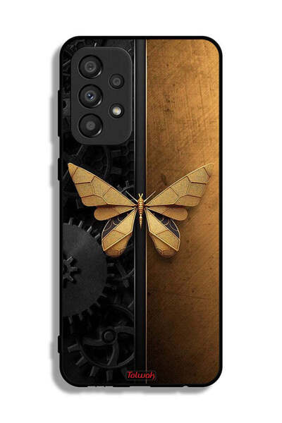 Tolwak Samsung Galaxy A33 5G Protective Case Cover Steel Butterfly