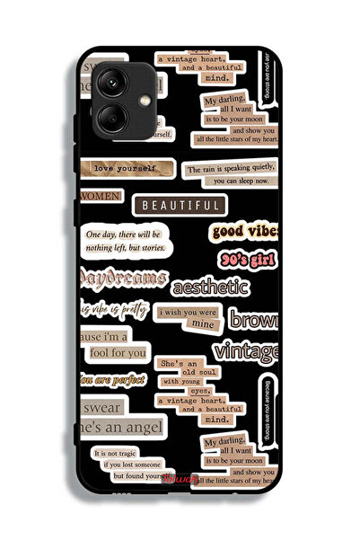 Tolwak غطاء حماية لهاتف سامسونج جالكسي A04e بملصقات اقتباسات جميلة