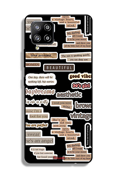 Tolwak Samsung Galaxy A42 5G Protective Case Cover Beautiful Quotes Stickers