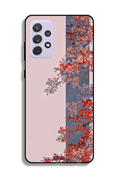 Tolwak Samsung Galaxy A72 5G Protective Case Cover Tree Leaves And Flowers Art