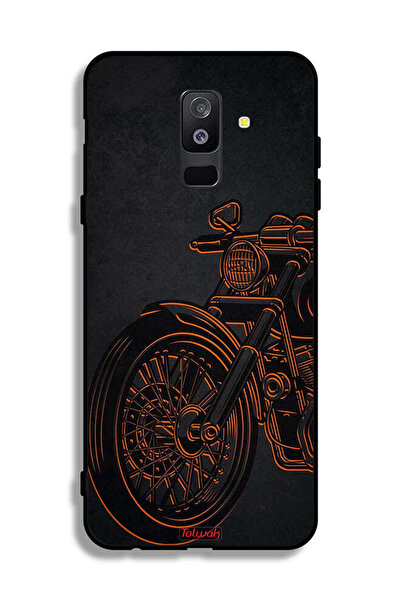 Tolwak غطاء حماية بتصميم دراجة كلاسيكية من سامسونج جالكسي A6 بلس (2018)