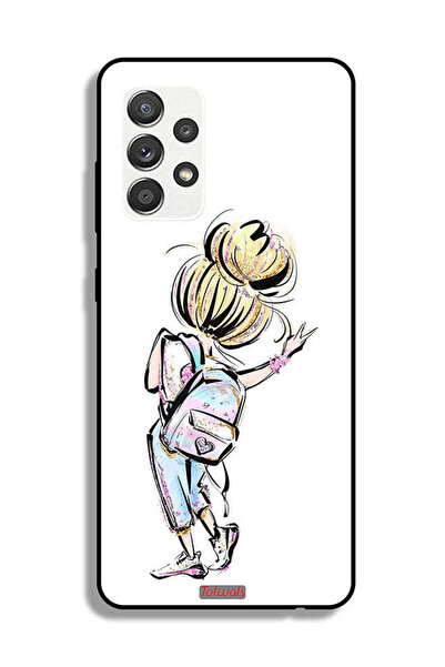 Tolwak غطاء حماية لهاتف سامسونج جالاكسي M32 5G، رسم فتاة العودة إلى المدرسة