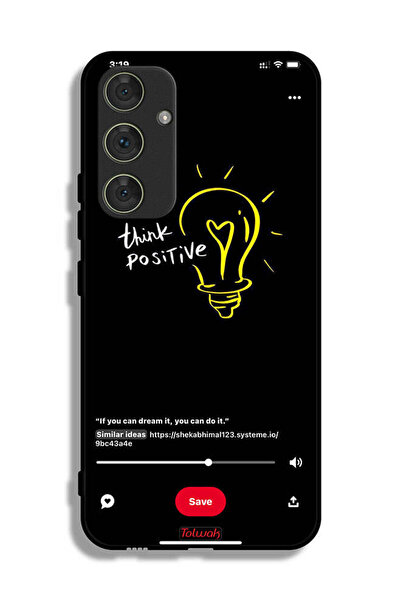 Tolwak غطاء حماية لهاتف سامسونج جالاكسي A54 5G - فكر بإيجابية