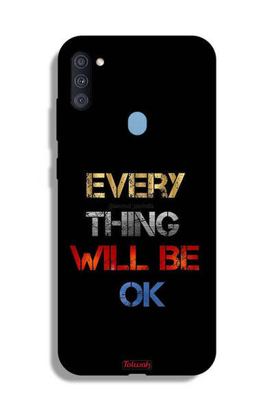 Tolwak غطاء حماية لهاتف Samsung Galaxy A11 كل شيء سيكون على ما يرام