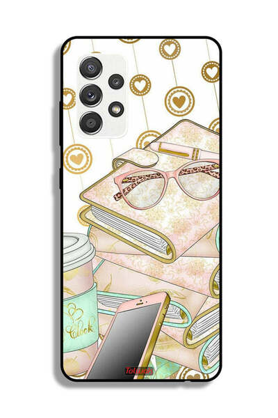 Tolwak Samsung Galaxy M32 5G Protective Case Cover Glasses On Books