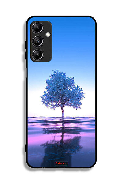 Tolwak غطاء حماية لهاتف سامسونج جالاكسي A14 5G بتصميم شجرة نيون وانعكاس مائي ...