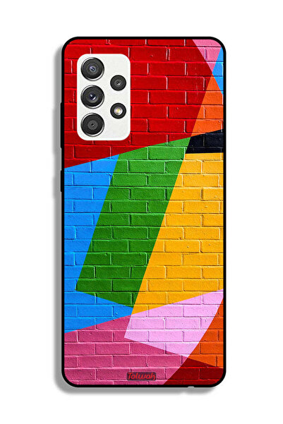 Tolwak Samsung Galaxy A32 5G Protective Case Cover Colorful Wall Painting