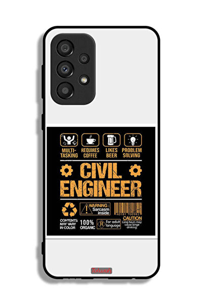 Tolwak غطاء حماية لهاتف سامسونج جالاكسي A33 5G، ملصق مهندس مدني