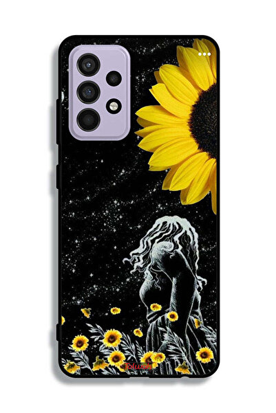 Tolwak غطاء حماية لهاتف Samsung Galaxy A52s 5G، فتاة تنظر إلى فن القمر