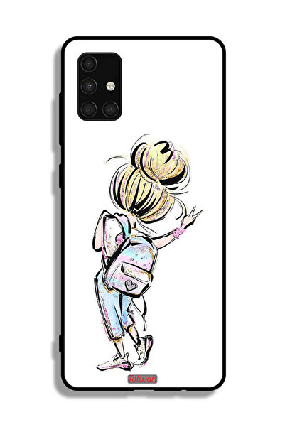 Tolwak غطاء حماية لهاتف سامسونج جالاكسي A71 4G بتصميم فتاة العودة إلى المدرسة