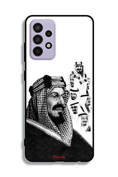 Tolwak غطاء حماية لهاتف سامسونج جالاكسي A52s 5G، ملصق فني أبيض وأسود لملوك ال...