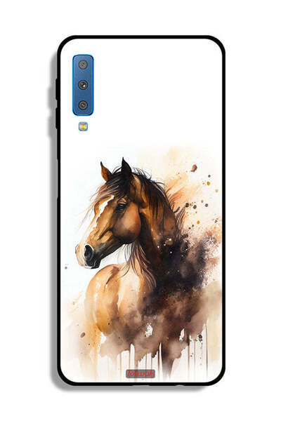 Tolwak غطاء واقي لغطاء واقي لغطاء واقي للحصان Samsung Galaxy A7 (2018) فن تجر...