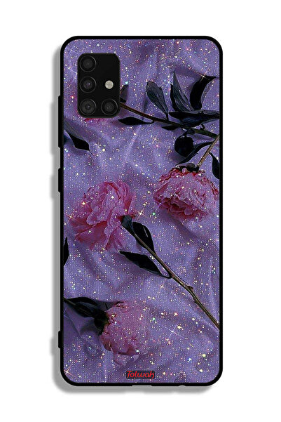 Tolwak غطاء حماية لهاتف سامسونج جالاكسي A51 5G بنقشة ورود لامعة