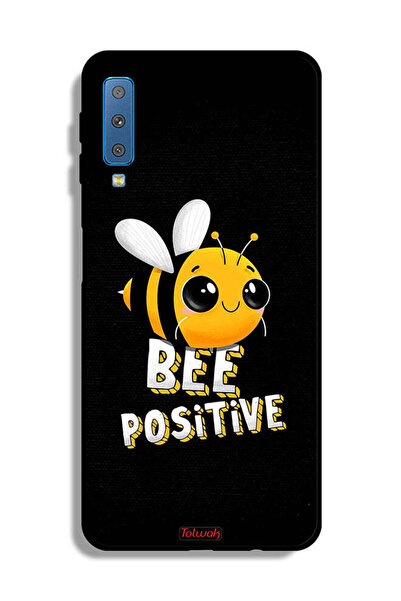 Tolwak غطاء حماية لهاتف Samsung Galaxy A7 (2018) Bee Positive