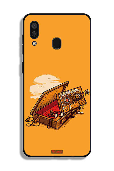 Tolwak غطاء حماية لهاتف سامسونج جالكسي A20 - فن الكاسيت والشريط اللاصق