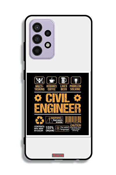 Tolwak غطاء حماية لهاتف سامسونج جالاكسي A52s 5G، ملصق مهندس مدني