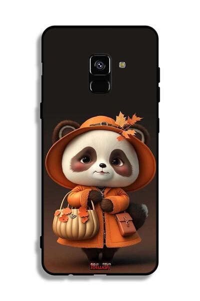 Tolwak غطاء حماية بتصميم سيدة الباندا اللطيفة من سامسونج جالكسي A8 بلس (2018)