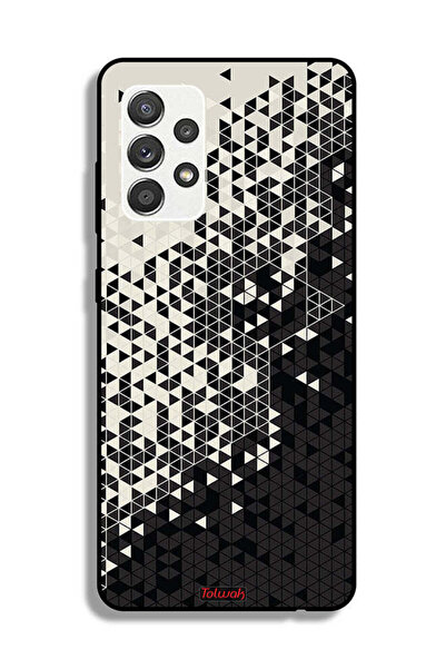 Tolwak غطاء حماية لهاتف سامسونج جالاكسي M32 5G بنمط مثلث فني رقمي