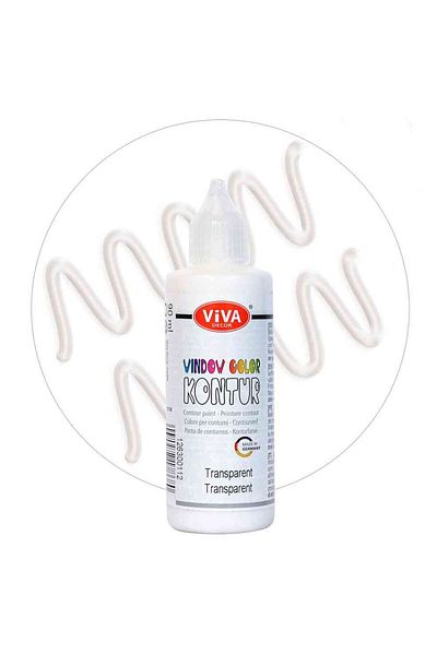 Viva Decor Window Paint Outline, 90ml Transparent