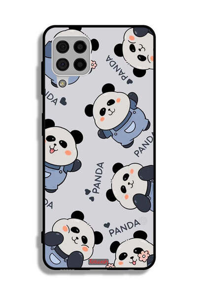 Tolwak Samsung Galaxy A22 4G Protective Case Cover Pattern Of Pandas