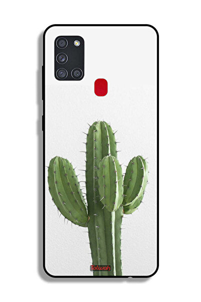 Tolwak غطاء حماية لهاتف سامسونج جالاكسي A21s بنقشة نبات الصبار