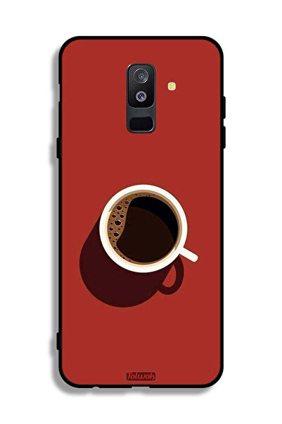 Tolwak غطاء حماية لهاتف Samsung Galaxy A6 Plus (2018) بتصميم فن فنجان القهوة