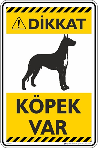 isgtabelam 15×20 سم/3 قطع/ملصق مضيء/انتبه، هناك كلب!