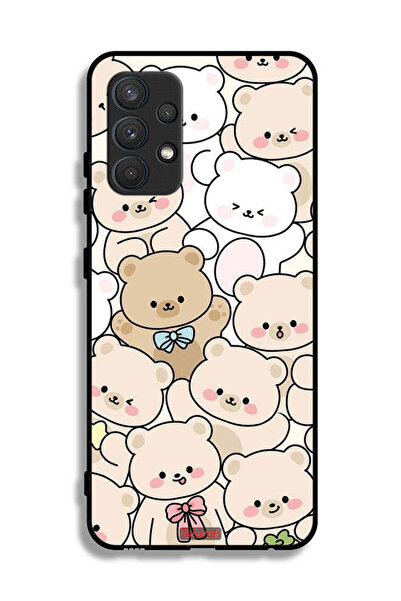 Tolwak غطاء حماية لهاتف سامسونج جالاكسي A32 4G بنقشة دببة