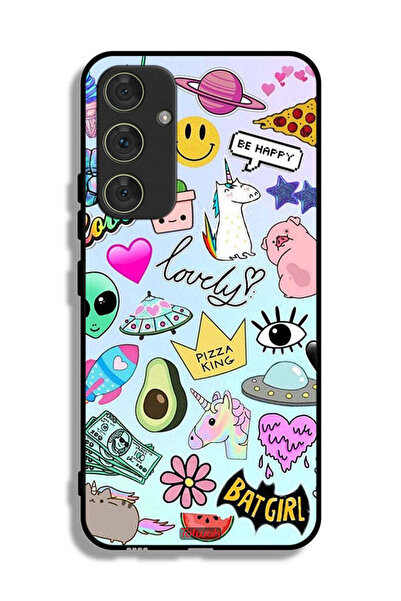 Tolwak غطاء حماية لهاتف سامسونج جالكسي A54 5G بملصقات جميلة