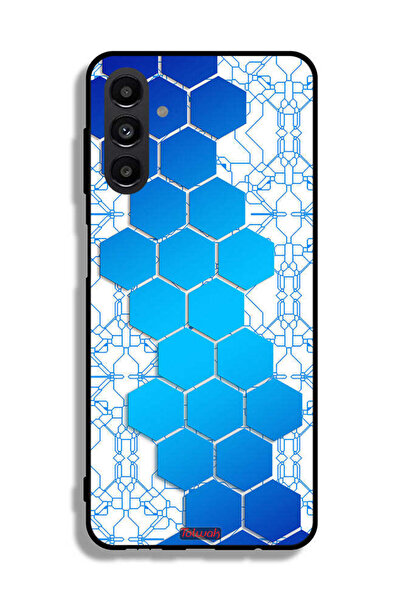 Tolwak غطاء حماية لهاتف سامسونج جالاكسي A04s بأيقونات سداسية الشكل على شكل خل...