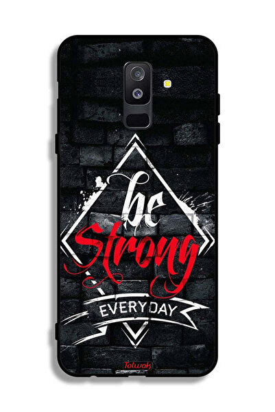 Tolwak غطاء حماية لهاتف Samsung Galaxy A6 Plus (2018) كن قويًا كل يوم
